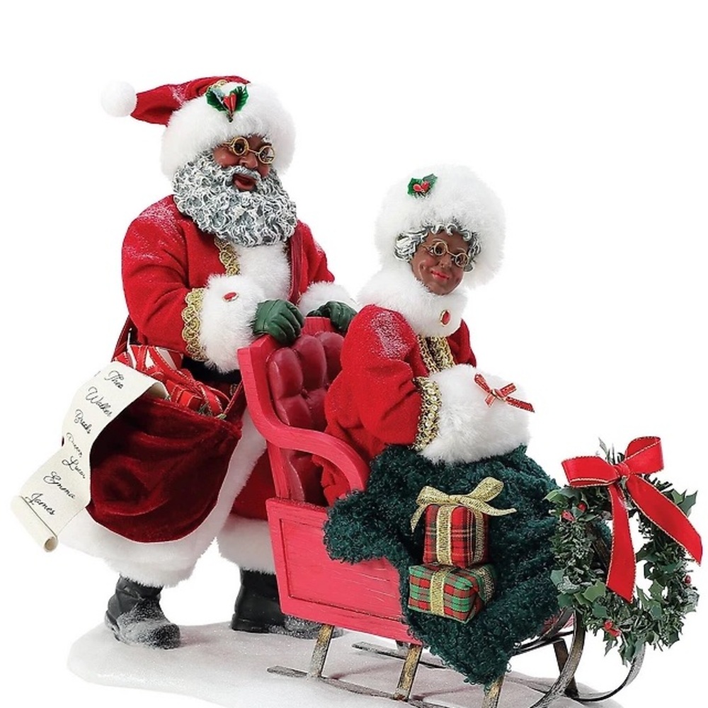Possible Dreams “Anniversary Ruby Sleigh Limited Edition” African American Santa
